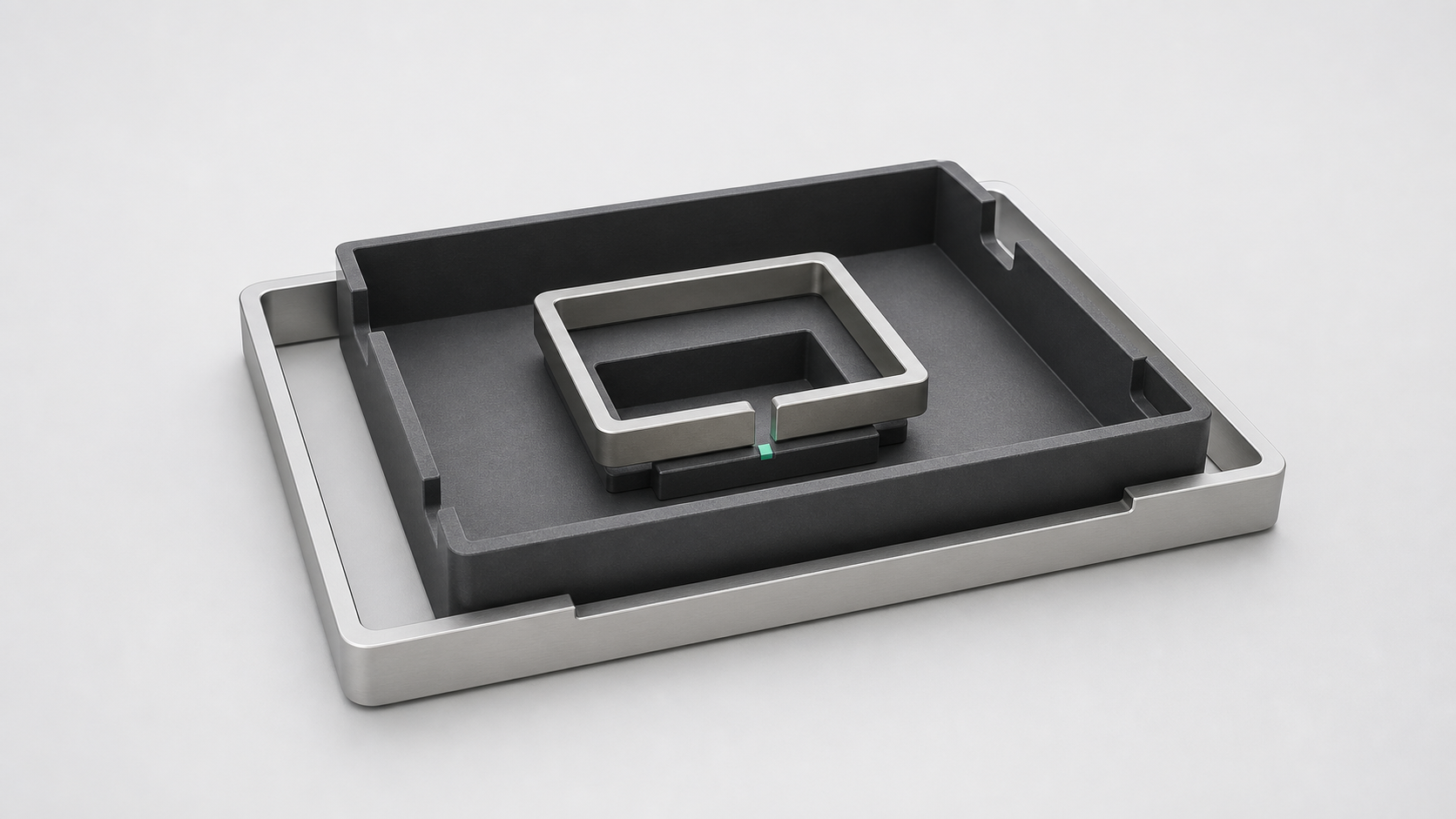 A small calibrated range frame nested inside a larger fixed range