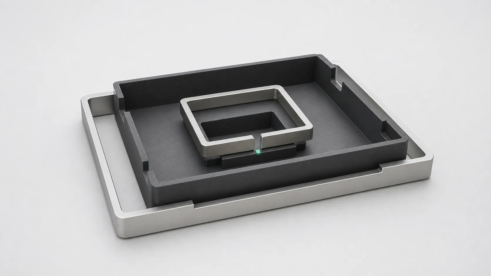 A small calibrated range frame nested inside a larger fixed range